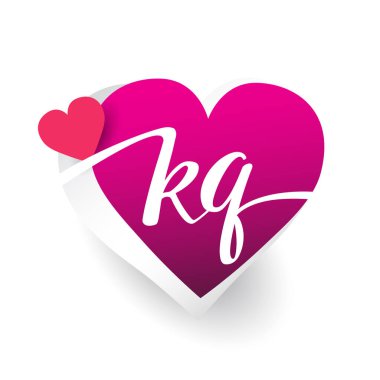 vektör logo harfleri kq ile