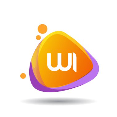 renkli vektör çizim, wi alfabesi harfleri