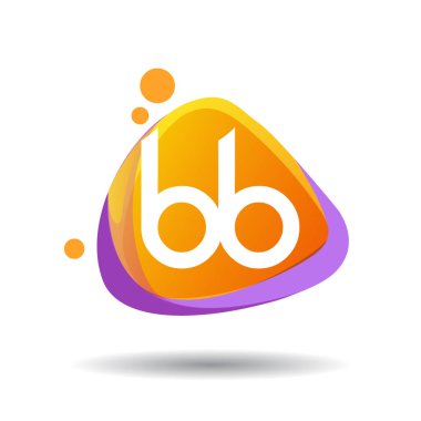 Renkli vektör logo harfleri bb ile