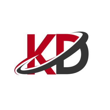 kd vektör çizim kırmızı ve siyah alfabesi harfleri