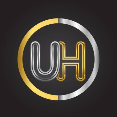 Ah altın harfler illüstrasyon vektör