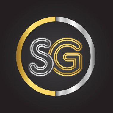 altın harfler SG vektör Illustration