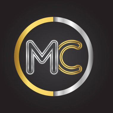 Altın harfler mc vektör çizim