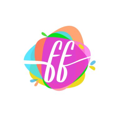 renkli vektör logo harfleri ff ile