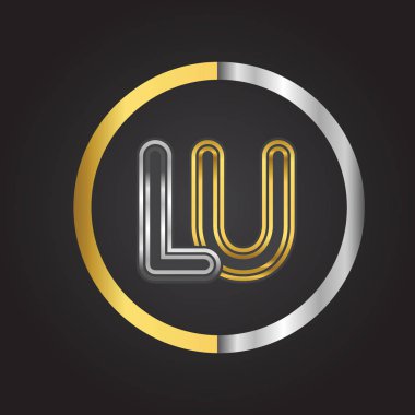 lu vektör çizim altın harfler