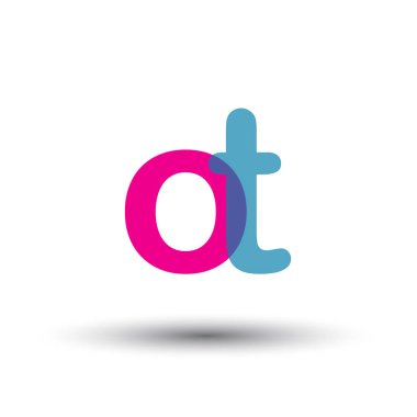 ot harfler ilk logo kimlik illüstrasyon