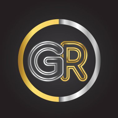 Altın harfler gr vektör çizim