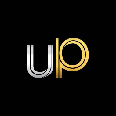 Gümüş ve altın kadar harfler illüstrasyon vektör