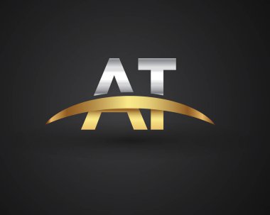 Gümüş ve altın harfler vektör çizim