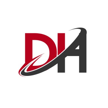 DH harfler ilk logo kimlik illüstrasyon