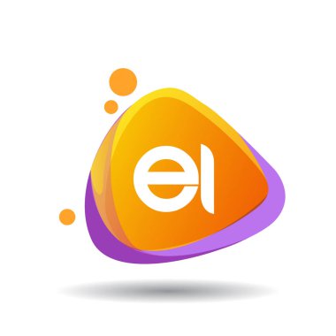 renkli vektör logo harfleri el ile