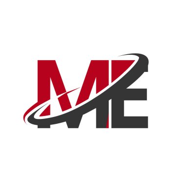 Kırmızı ve siyah vektör çizim bana mektupları