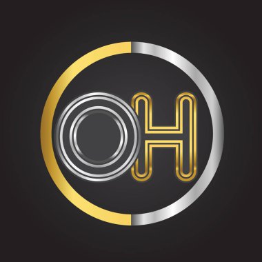 Altın harfler illüstrasyon vektör