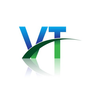 mavi ve yeşil vektör çizim vt mektuplar