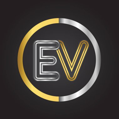 vektör çizim altın ev mektuplar