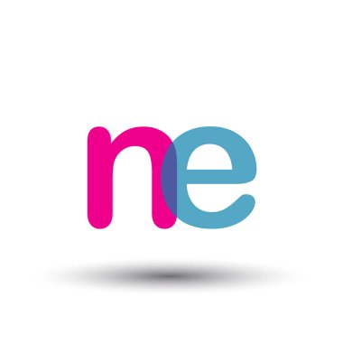 Ne mektup ilk logo kimlik illüstrasyon