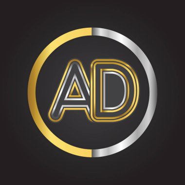 Altın harfler reklam vektör çizim