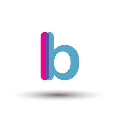 renkli vektör logo ile harfler lb