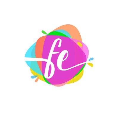 renkli vektör logo ile fe mektuplar