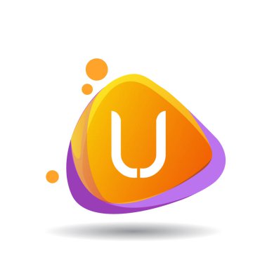 renkli vektör logo ile harf lj