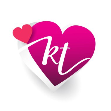 vektör logo harfleri kt ile