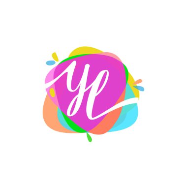 Renkli vektör logo harfleri yl ile