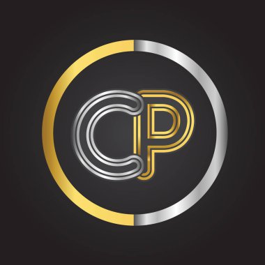 Altın harfler cp vektör çizim