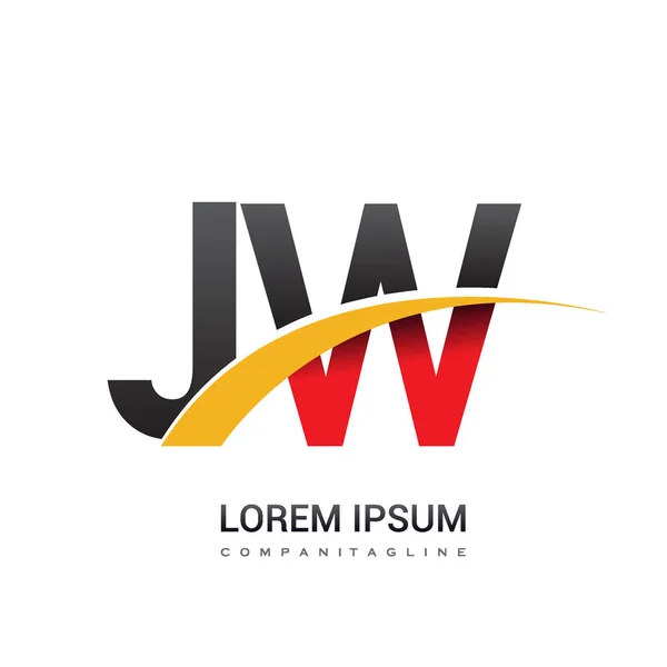 Lettres Logo Initial Illustration Identité — Image vectorielle