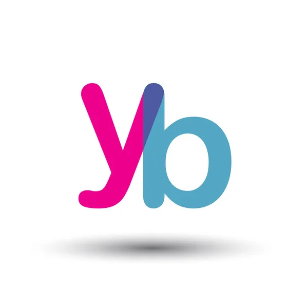 Yb와 다채로운 — 스톡 벡터