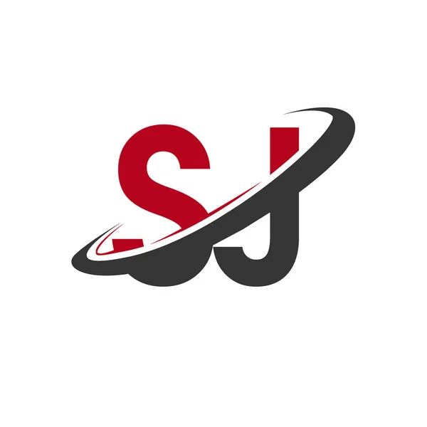 Sj logo monogram emblem style with crown shape Vector Image