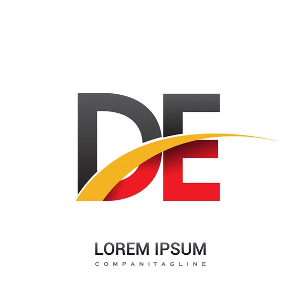 Letters Logo Initial Illustration Identité — Image vectorielle