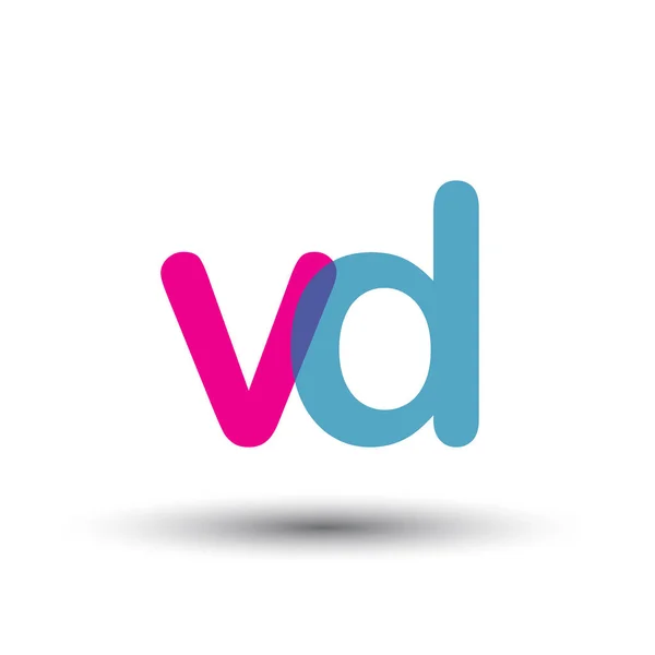 Logotipo Vectorial Colorido Con Letras — Vector de stock