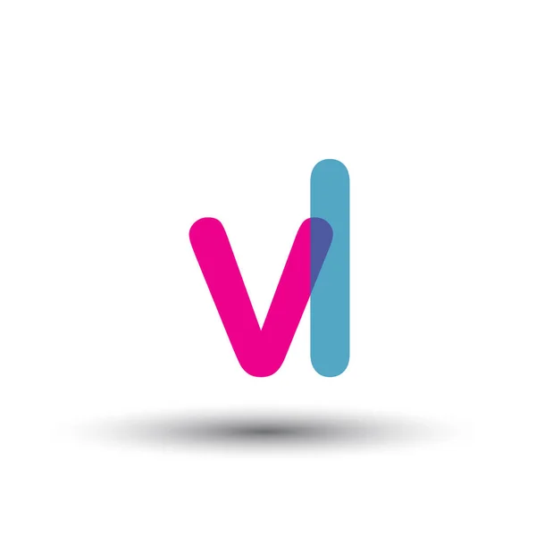 Logotipo Vector Colorido Con Letras — Vector de stock