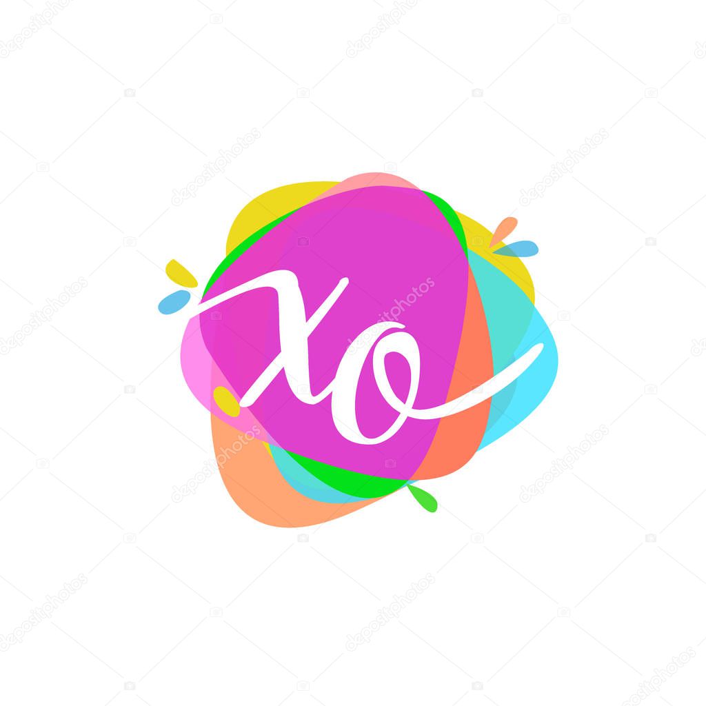 Vector illustration of letters xo