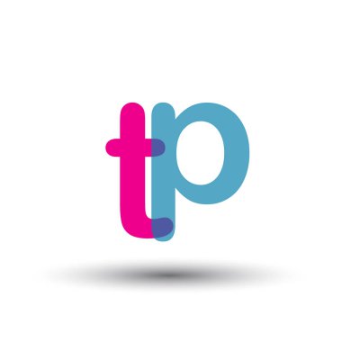 renkli vektör logo harfleri tp ile