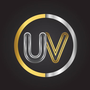 altın harfler vektör illüstrasyon UV