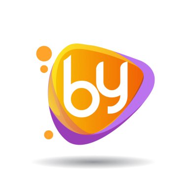 renkli vektör logo tarafından harflerle