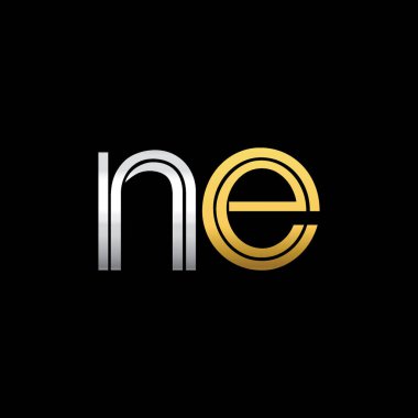 Gümüş ve altın harfler ne vektör çizim