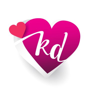 vektör logo ile kd mektuplar