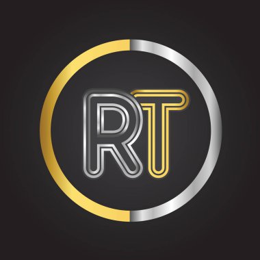 rt vektör çizim altın harfler