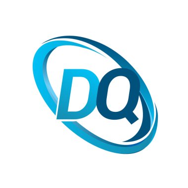 vektör çizim mavi mektuplardan dq