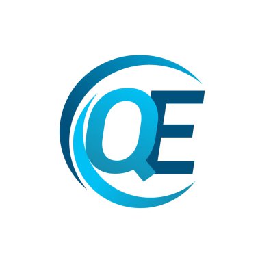 mavi mektuplardan qe vektör çizim