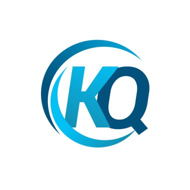 mavi mektuplardan kq vektör çizim