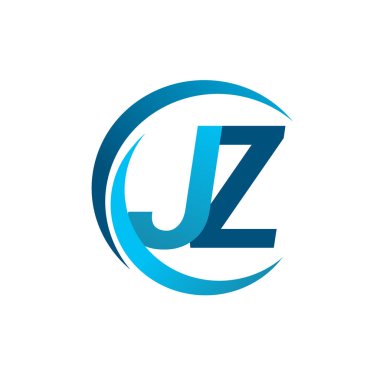 mavi mektuplardan jz vektör çizim