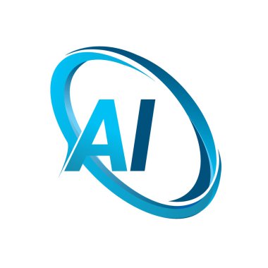 mavi mektuplardan AI vektör çizim