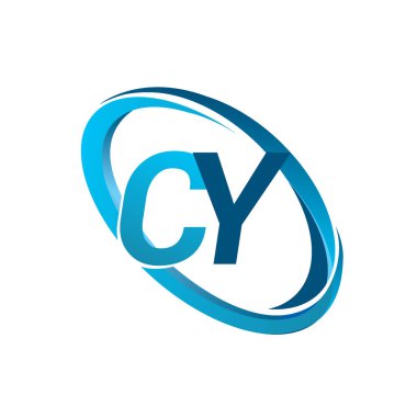 Mavi vektör çizim cy mektuplar