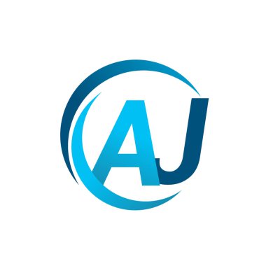 mavi mektuplardan aj vektör çizim