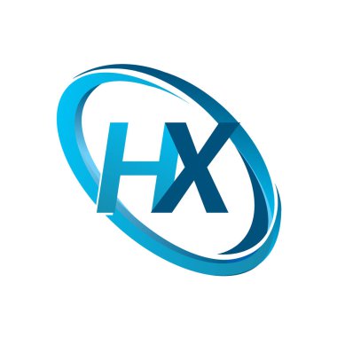 mavi mektuplardan hx vektör çizim