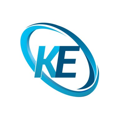 mavi mektuplardan ke vektör çizim