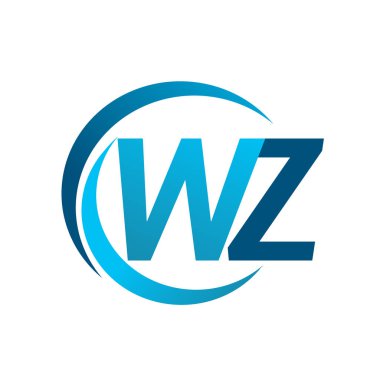 mavi mektuplardan wz vektör çizim